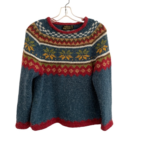 American South Side Sweater Made in Peru Fair Isle Small - Picture 1 of 4